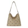 New fresh polka dot shoulder armpit bag sweet and relaxed student high value tote bag