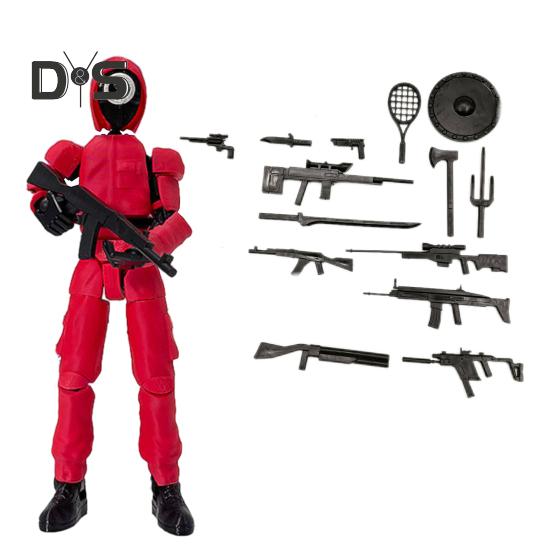 

3D-печатная фигурка робота с подвижными суставами, игрушка-модель персонажа из телесериала, фигурка-манекен, украшение для домашнего офиса C