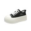 Summer Korean version lace-up thick-soled heightening little white shoes breathable versatile soft-soled casual board shoes big head women's shoes