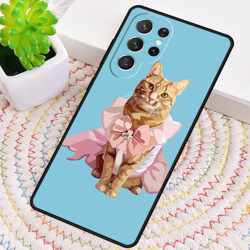 Cute Cat Phone Case for Samsung Galaxy note 10 pro S26 Ultra S23 S24 FE S25 S21 S22 PLUS shockproof Cove