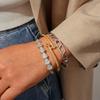 18K real gold electroplated zircon hammer snake bone chain bracelet personalized bracelet