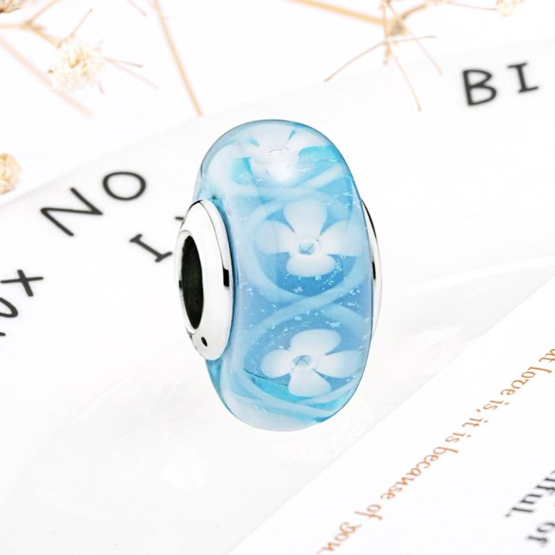 Neue Feine Murano Glas Serie Anhänger Rosa Rot Schwarz Grün Weiß Blau Perle Passend Original Armband Zubehör DIY Damenschmuck Geschenk