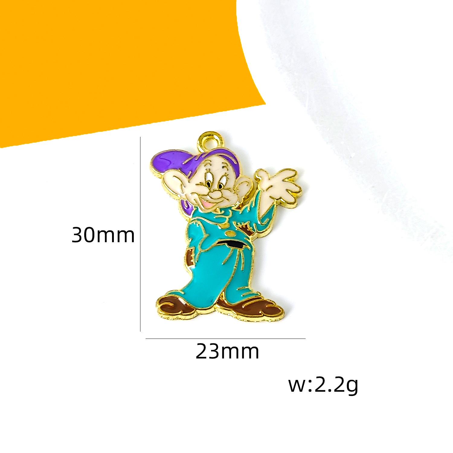

Cross-Border 7 Dwarfs Pendant Charm for DIY Jewelry: Necklace, Bracelet, Handbag, Hair Accessory, Keychain See image for size
