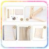 Regał Na Książki Dla Dzieci Stojak 79Cm Organizer 6 Półek Loft Drewno Mocny