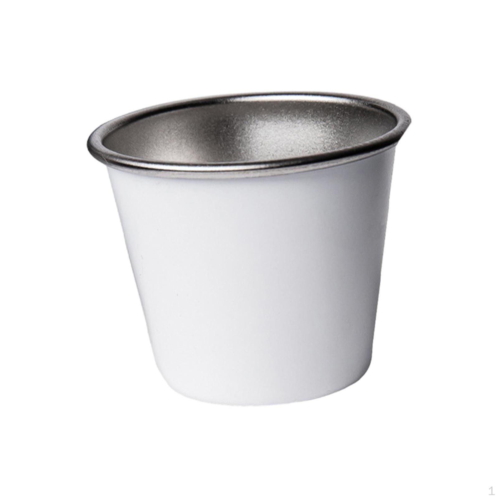 

Стакан из нержавеющей стали, походный стакан для воды премиум-класса, многоразовый, для питья в баре, Small White