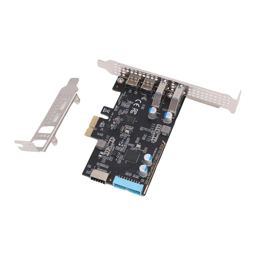 PCIE to USB 3.2 Gen 1 Card 10Gbps Bandwidth 4 USB PCIe Expansion Adapter Card for Desktop PC