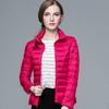 Giacca Piumino Donna Taglie Forti Stile Coreano Leggera Vestibilità Aderente Collo Alto Corta Cappotto Autunno Inverno