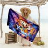 Halloween Night Adventure Customized Name Beach Towel Super Soft Microfiber Quickdry Fabric