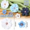 50Pcs Mix Artificial Flowers Silk Fake Flower for Home Decor Wedding Decoration DIY Party Supplies Wreath Craft Gift Accessories