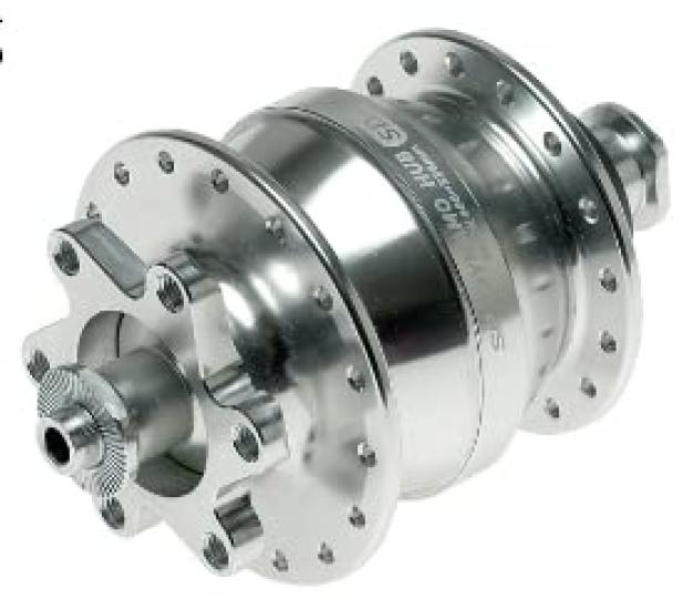 

Shutter Precision Ultra Small Dynamo Hub SL 28H S43HUB00504 Silver 28H (SP) SD-8