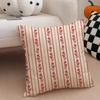 Vintage Stripes Pillow Classic Retro Cushion Cover Throw Pillow Cover Hidden Button Durable Polyester Chair Cushion