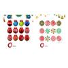 Christmas Hanging Pendant Decoration Double Sided PET Candy Ball Ornament Wall Tree Decor Holiday Party Indoor Outdoor Hanging