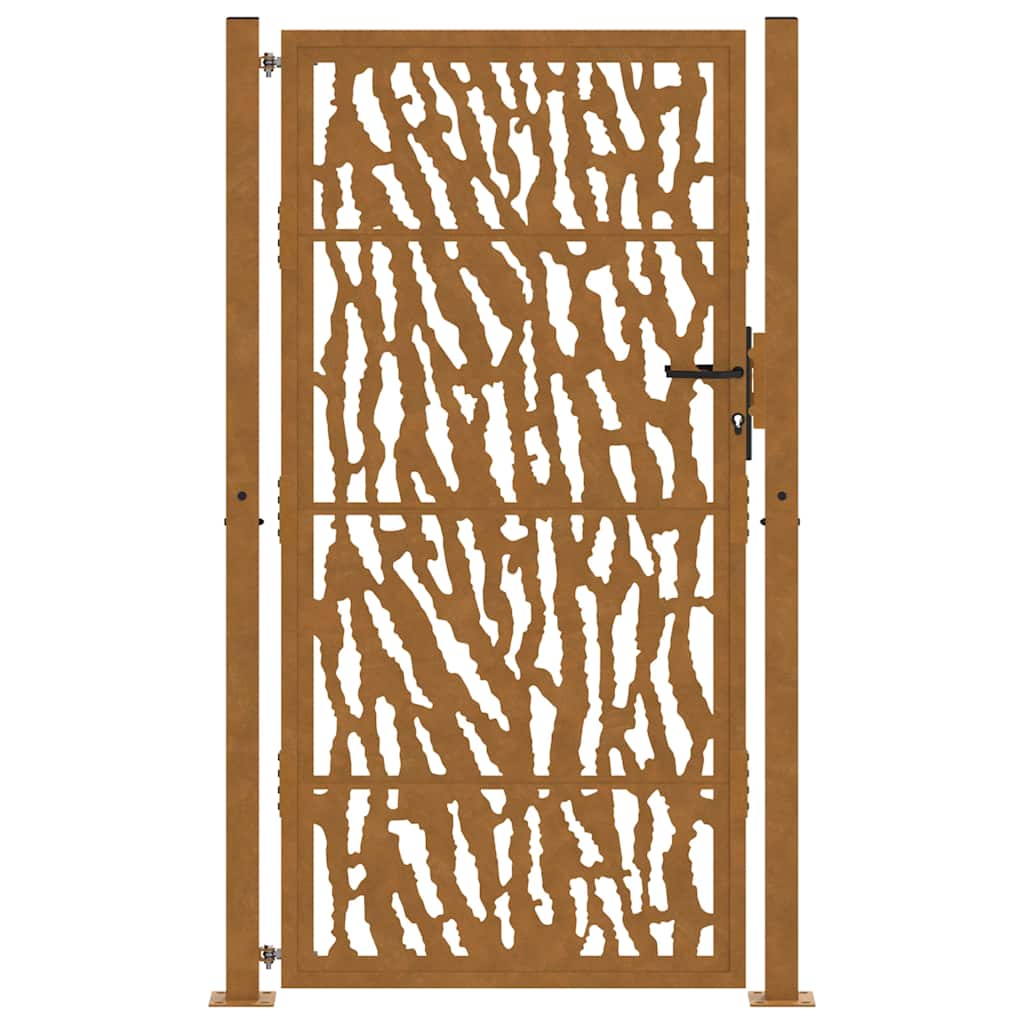 Garden Gate 100 x 200 cm Weathering Steel Trace Design