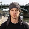 Sweat Wicking Pirate Hat, Vintage Ripped Holes Head Wrap with Adjustable Ribbon, Street Style Washed Fabric Bandana Hat for Men Women