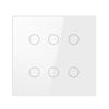 SLS Brazil Standard 6 Gang Tuya WiFi Smart Wall Switch Glass Touch Panel Waterproof Light Switch Works with Alexa Google Home
