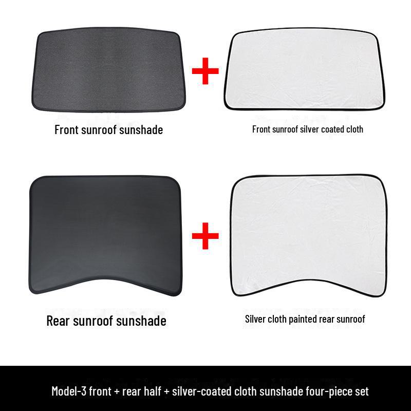 Tesla Model 3/Y Roof Sunshade & Blackout Curtain