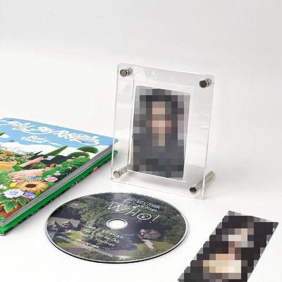 CD Picture Acrylic Display Stand Photo Frame Transparent Idol Picture Frame Ins CD Small Cards Display Holder Room Desktop Decor