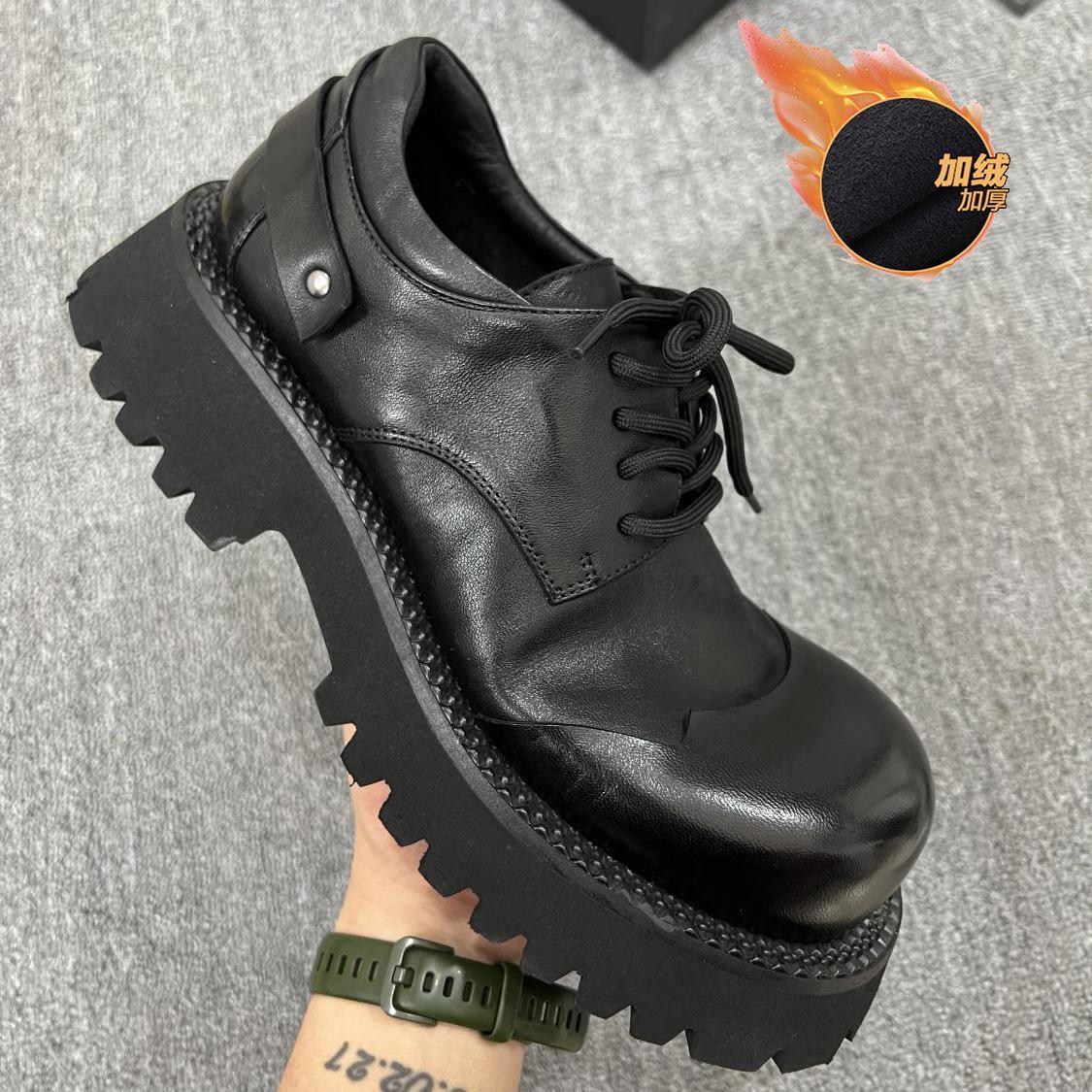 

Платье британский стиль голова Дерби платформа бизнес внутренняя высота увеличение большая голова пригородный повседневный мужская обувь 46