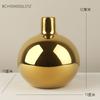 Gold and Silver European Luxury Dining Table Ornaments Candlelight Dinner Candlestick Living Room Home Modern Ceramic Decoration