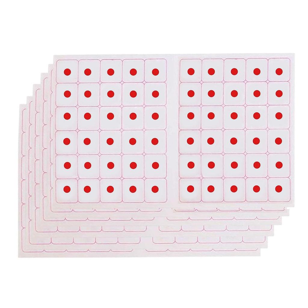 VAMA Fashions 6 Cards 5mm Medium Size Round Bindis Sticker Simple Forehead Dot Kumkum Bindiya Bindi Daily & Festive for Women (5mm Red Kumkum Bindis