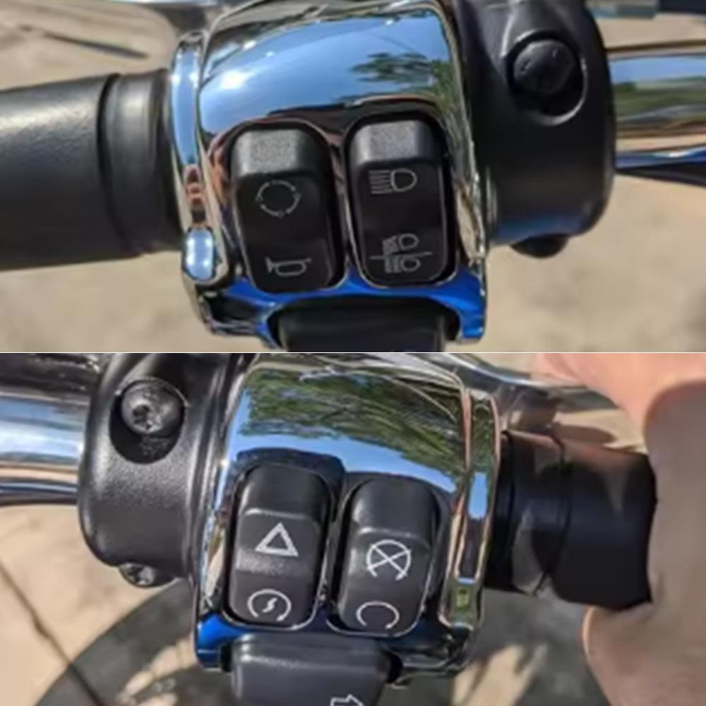 Motorcycle Accessory Handlebar Control Switch Housings Cover Kit Aluminum Chrome For Harley Davidson 2014-Later XL Dyna Softail