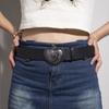 2024 Contemporary D Buckle Womens Belt With Decorative Metal Snap For Style Effortless