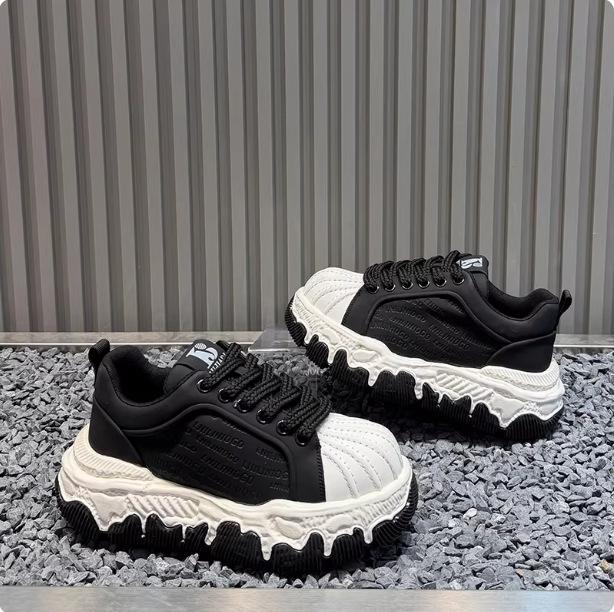 Winter new low-top dad shoes heightened cm lace-up casual BJD
