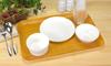 ST Tray L Wood Natural Dishwasher Safe Stylish Plastic Square Rectangular Tray Style Kitchen Placemat Tray Cloth Commercial Cafe Restaurant Hotel Made
