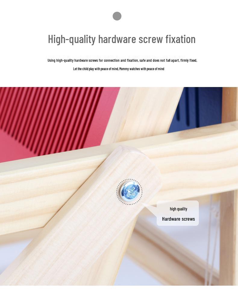 Montessori Wooden Weaving Loom for Kids Aged 3-6: Educational DIY Fabric Toy