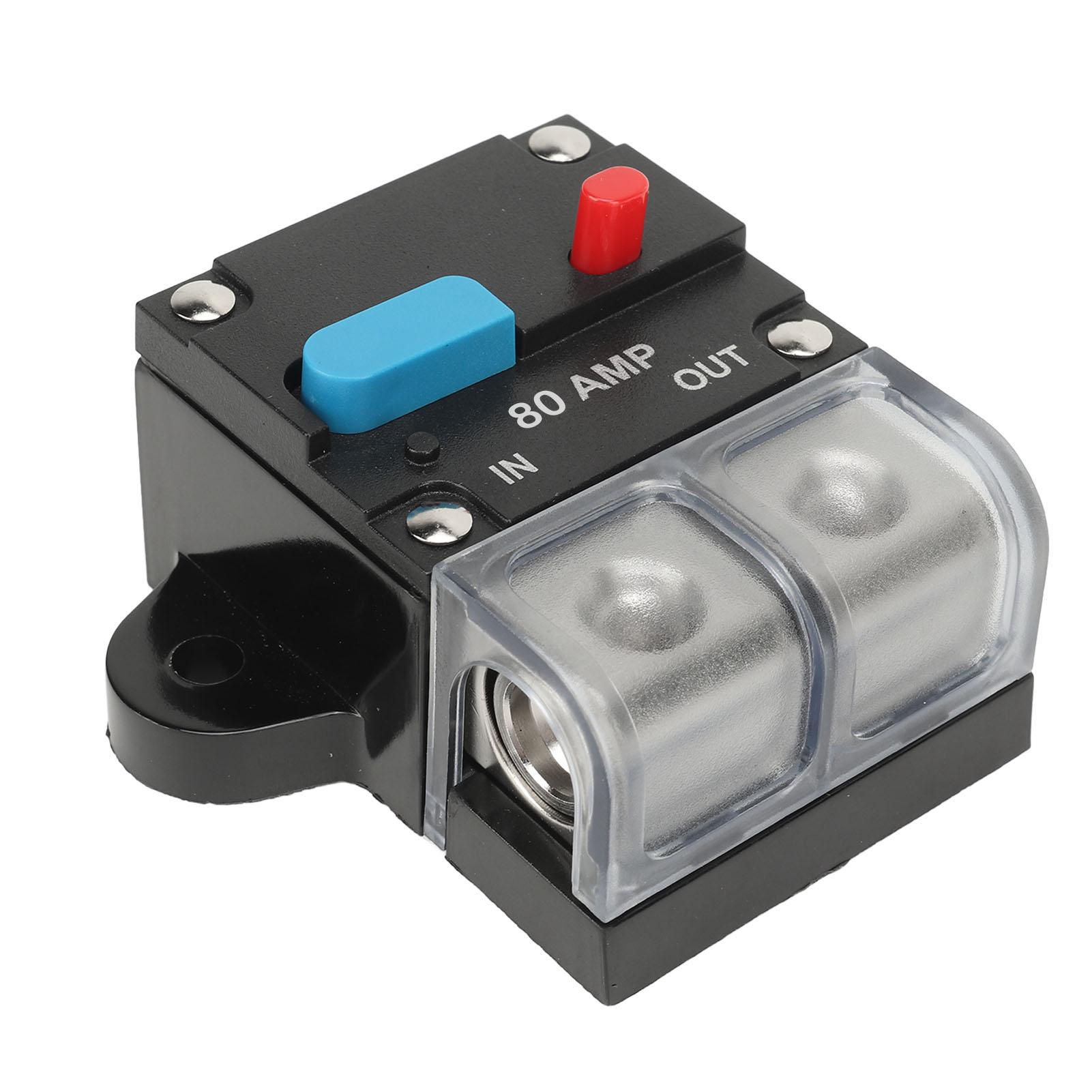 

DC24V Circuit Breaker with Manual Reset Switch Short Circuit Protection for Car Boat Ships RV