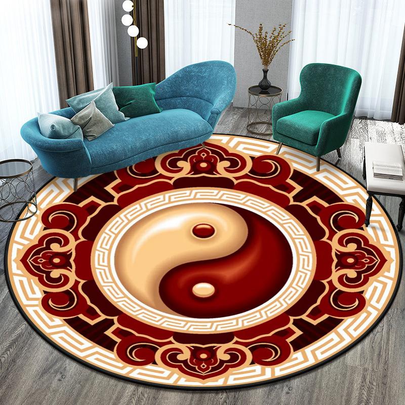 Schéma Tai Chi Bagua Kruhová podložka na koberce Malé koberečky do ložnice Koberec do umývárny Podložka pro domácí mazlíčky