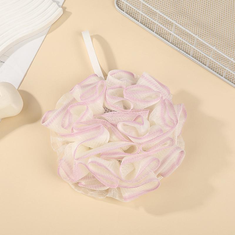 Two-In-One Bath Towel Can Put Soap Bath Ball Portable Double-Sided Foaming Net Bags Bath Flowers Body Skin Care Exfoliation