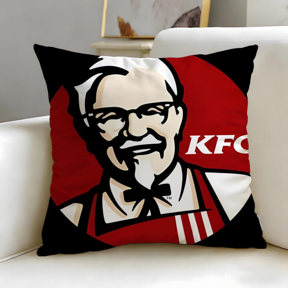 

fast food brand Kentucky Fried Chicken Cushion Cover Soft & Easy-Wash Pillow Case – Versatile for Couch, Bed, Travel and Office 30cmx30cm