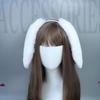 Modisches Stirnband Cartoon Kopfschmuck Plüsch Lange Hasenohren Haarreif Haaraccessoires für Frauen Mädchen Treffen