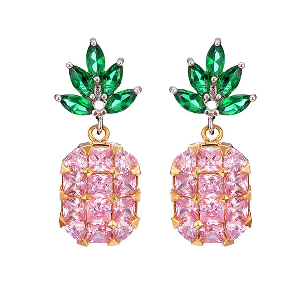 Women Lovely Cartoon Pineapple Shape Earring/Necklace Elegant Fashion Jewelry