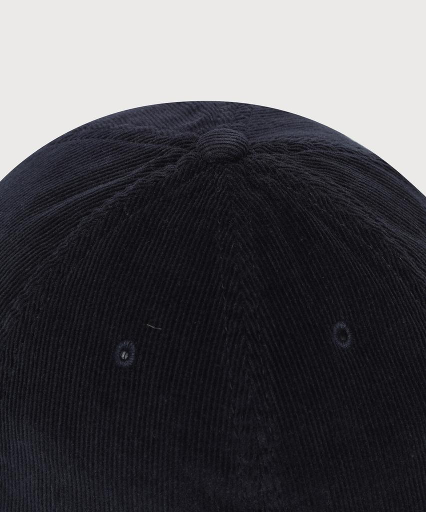 COVERNAT [Cozy Fit] C Logo Applique Corduroy Ball Cap Navy