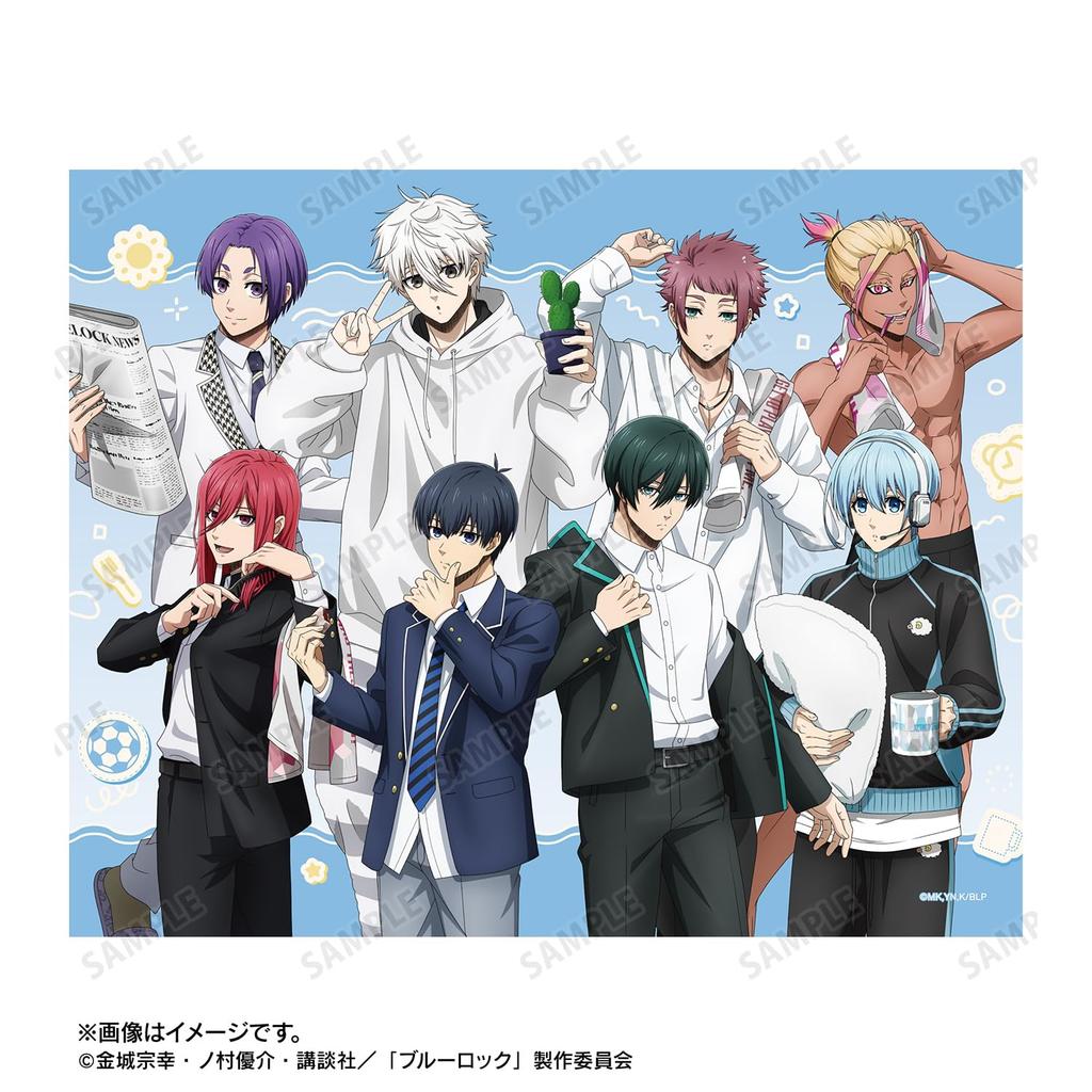 TV anime Newly drawn group morning routine canvas board "Blue Lock" ver.
