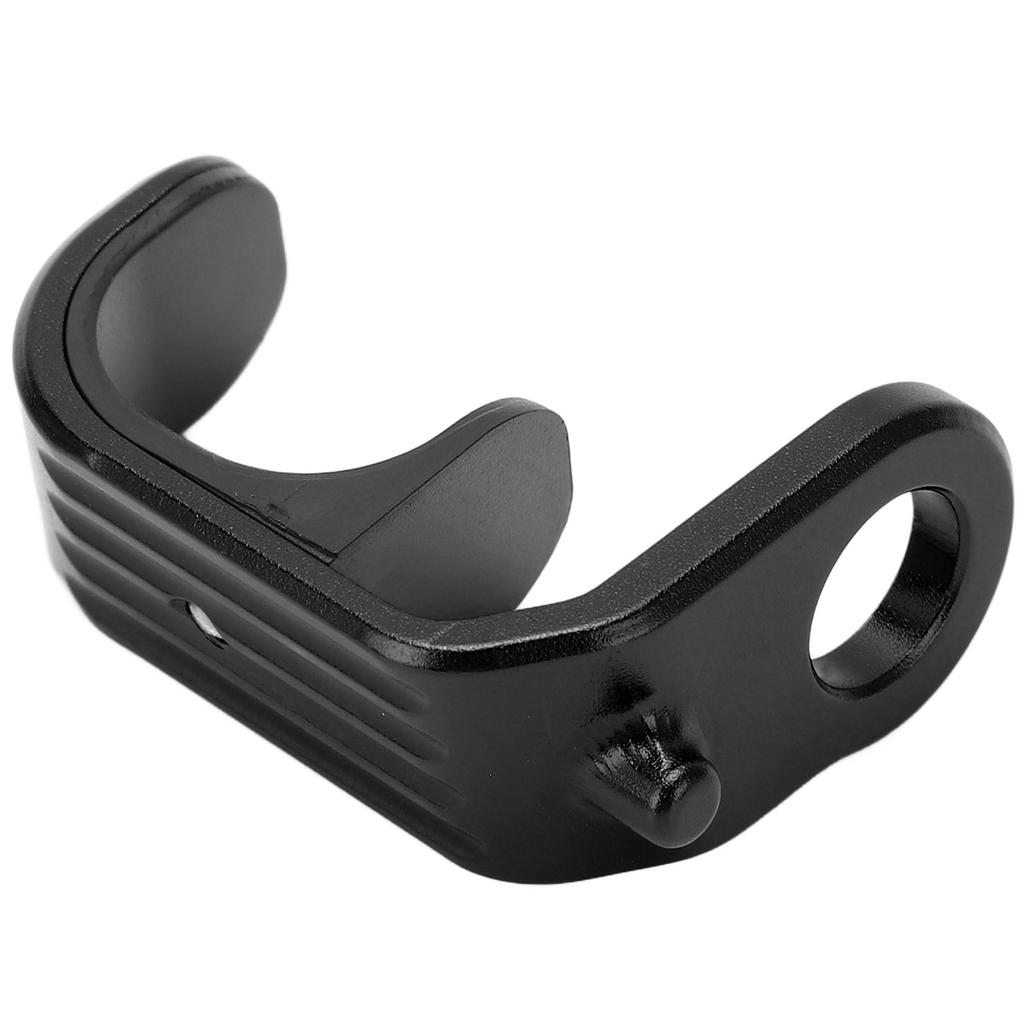 Bicycle E Shaped Buckle Aluminum Alloy Plastic Polished Lightweight Design Bicycle Hook E Buckle for BromptonBlack