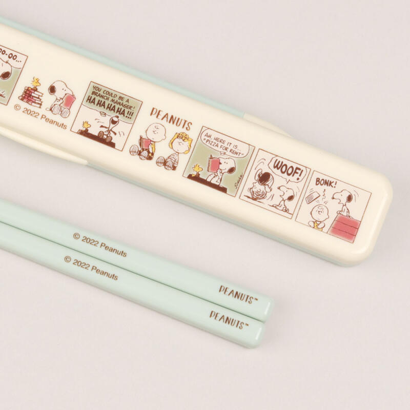 Snoopy Peanuts Comic Silent Chopsticks Set 18cm
