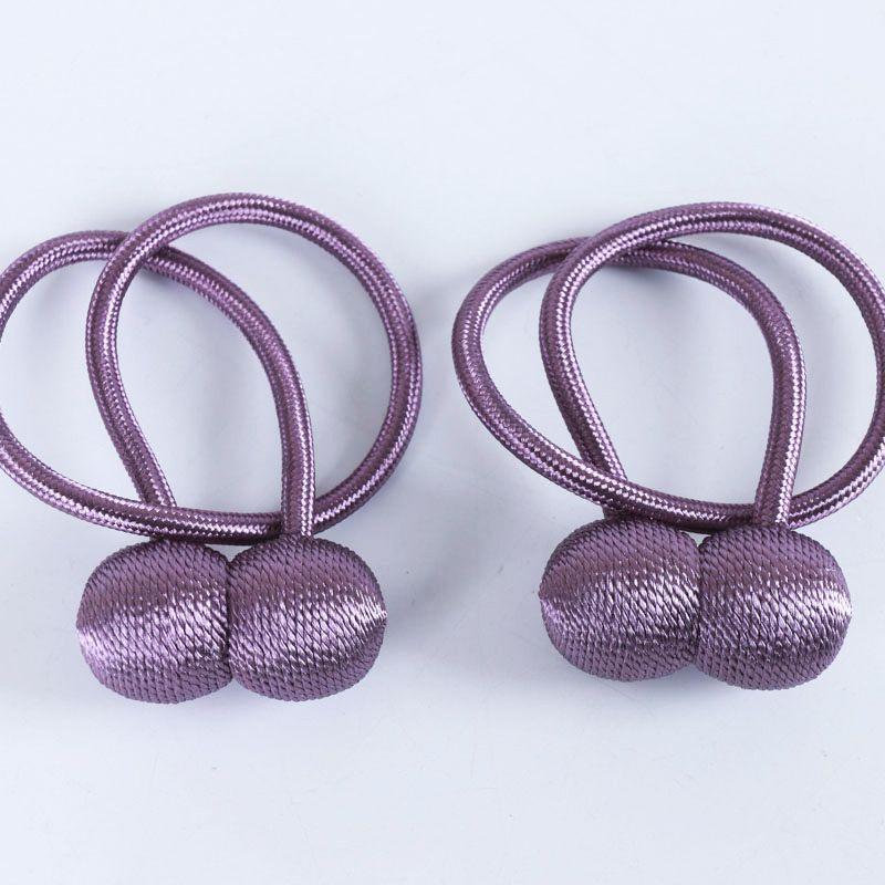 

2 шт. Подхваты для штор, магнитные зажимы-подхваты, веревки для дома фиолетовый