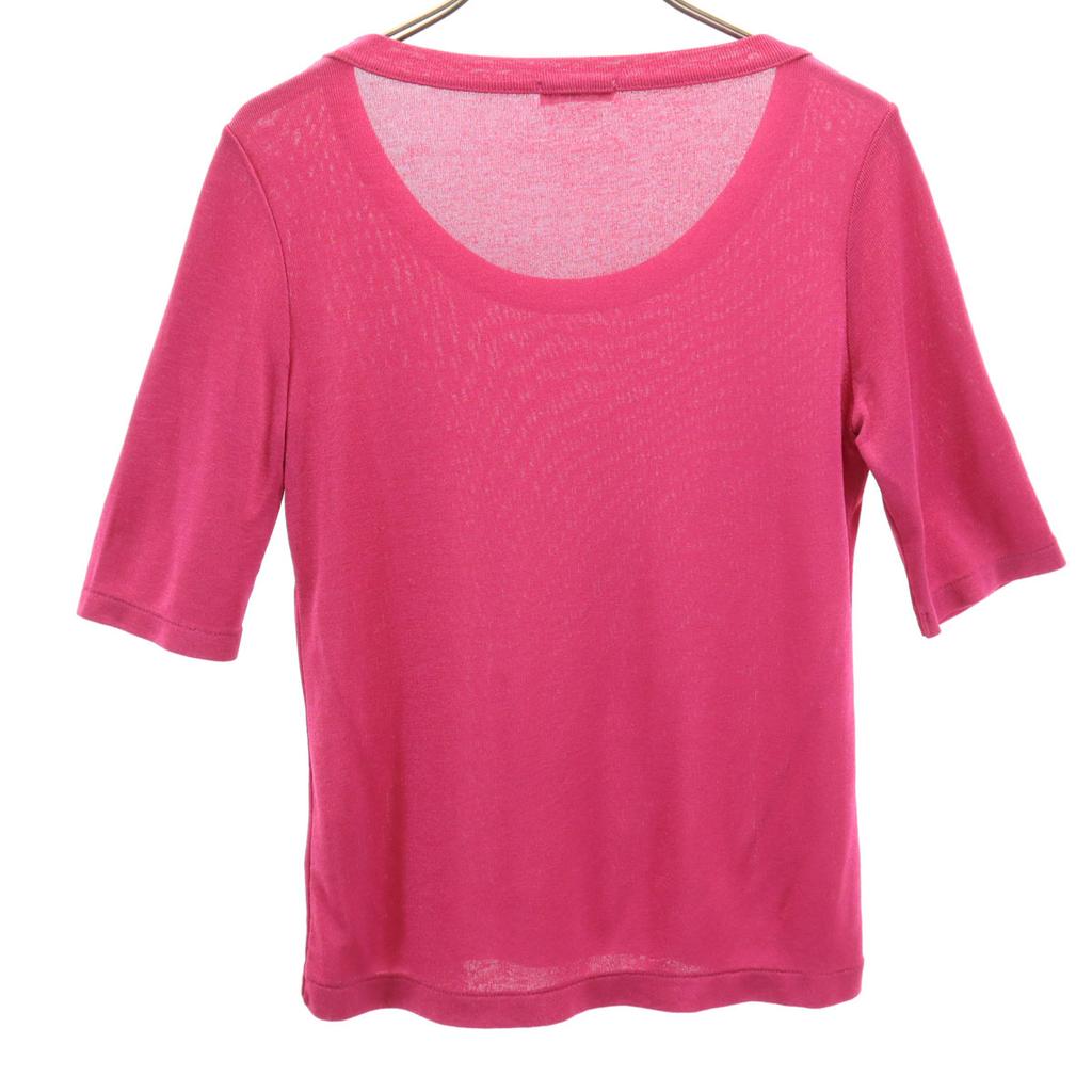 INED Short Sleeve Summer Knit 2 Pink Women Used