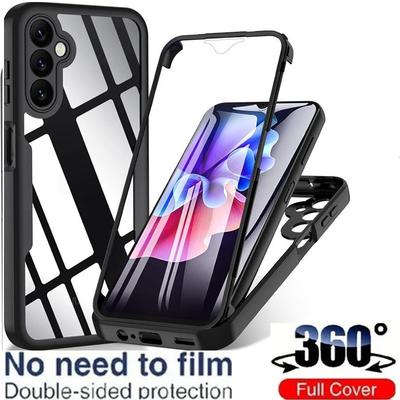 360° Full Cover Case For Samsung Galaxy S25 S24 A56 A55 A34 A54 A35 A25 A15 A53 A33 A13 A14 A52 Shockproof Screen Protector Case