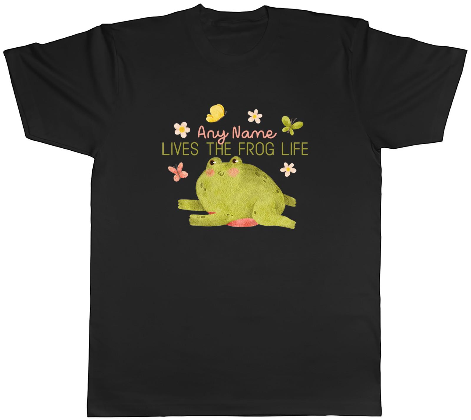 Personalised Lives for the Frog Life Mens T-Shirt Tee Gift Top XL