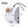 AC110-240V LED Automatic Human Body Infrared IR Sensor Lamp Holder For E27 Bulb IP44 Wall Lamp Holder Socket