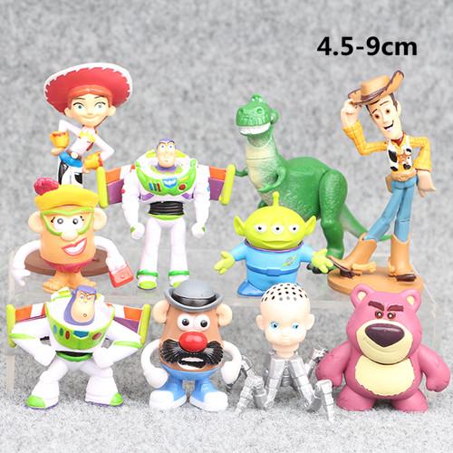 Anime Toy Story 4 Cartoon Figure Toy Woody Buzz Lightyear Rex Alien forky Doll action figure Children Gift