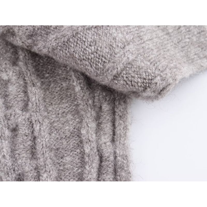 Kaslead New Arrival Women's Clothing Fashion Style Old Money Style Polo Lapel Cable Stitch Knitting Sweater Vest