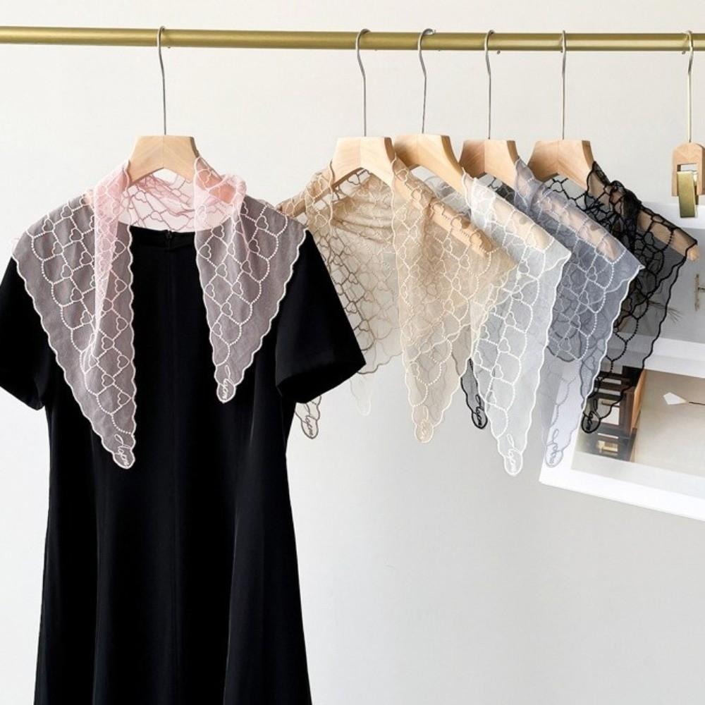 Cute Lace Flower Hair Scarf Vintage Sweet Headscarf Fashion Head Scarf  Pastoral Style