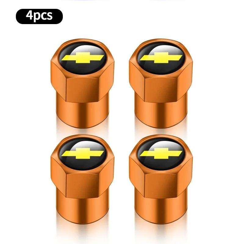 Chevrolet Car Tire Valve Stem Cap, Tire Valve Stem Cover,Universal Car Tire Valve Cap, Tyre Repair & Fitting Tool For Car, SUV