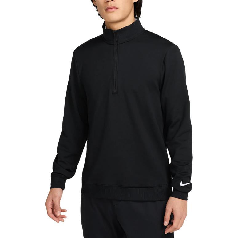 Nike Sweatshirts Men's Black Stand Collar Moderate