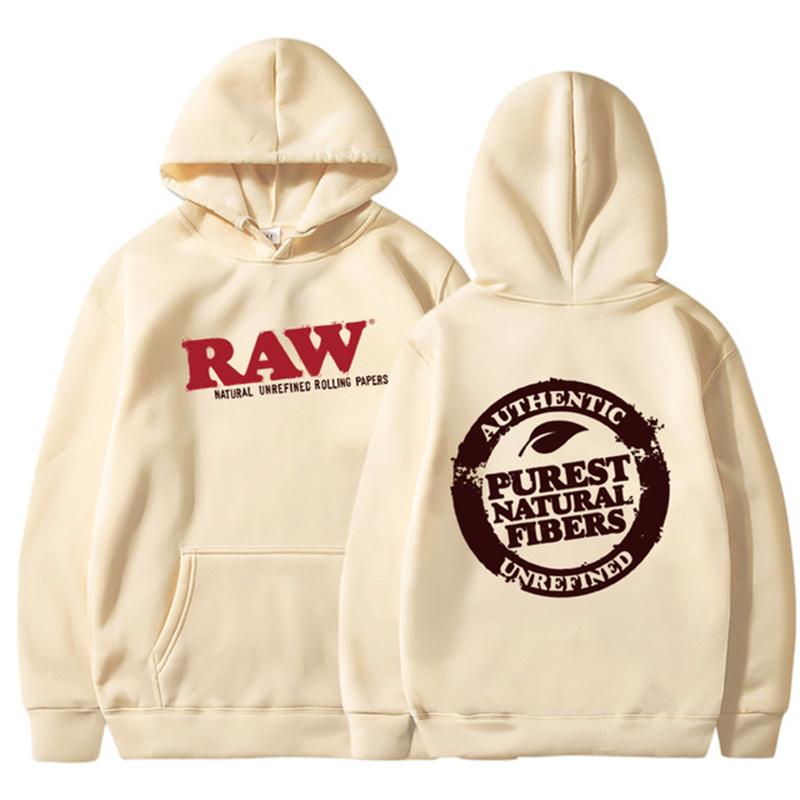 High Quality Pullover Hoodie RAW Fashion Hoodie Men's Sweatshirt Polar Fleece Hooded Harajuku Hip Hop Casual Men's Ladies Hoodie